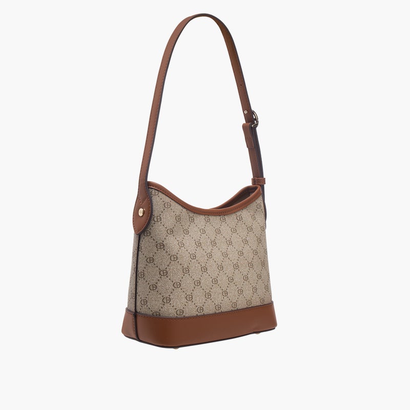CHRISBELLA Monogram Print Hobo Bag for Women - Image 4